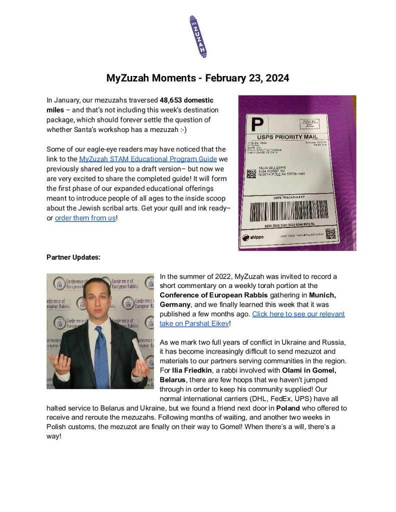 thumbnail of MyZuzah Moments – February 23, 2024